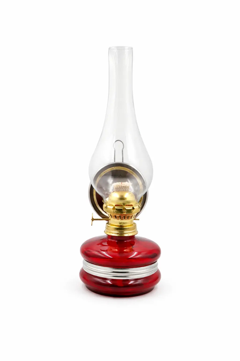 Kırmızı Dekoratif Fitilli Gaz Lambası HM-01