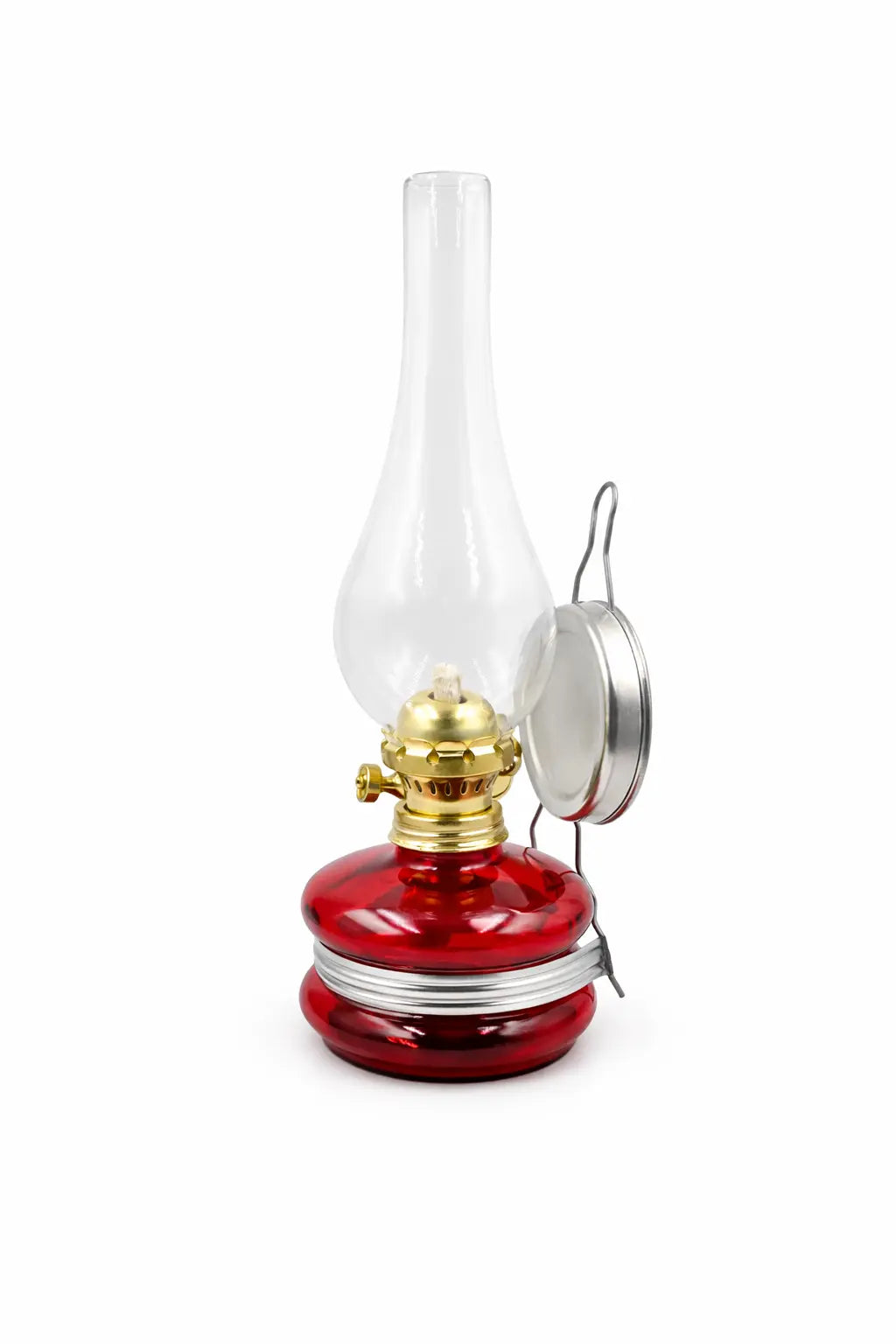 Kırmızı Dekoratif Fitilli Gaz Lambası HM-01