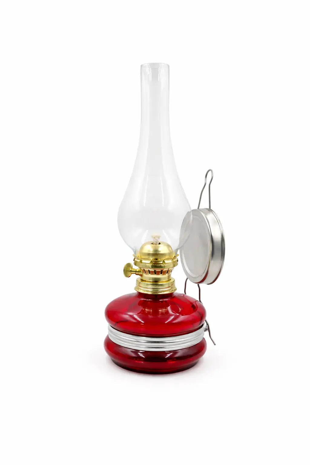 Kırmızı Dekoratif Fitilli Gaz Lambası HM-01